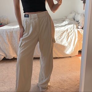 Women’s Tan Wide Leg Dress Pants
